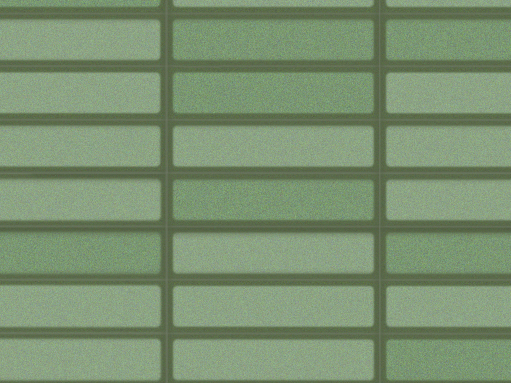 Revet Wandfliese Butcherblock Green High Gloss