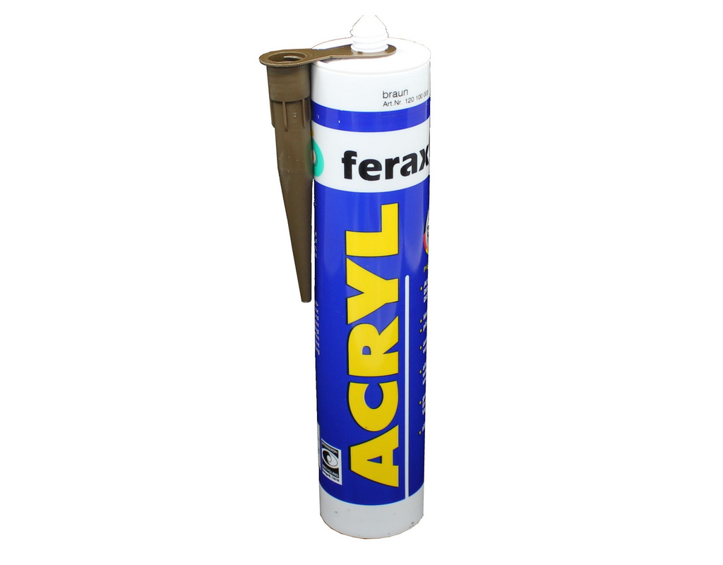 Ferax Acryl-Dichtstoff, braun Kartusche 310