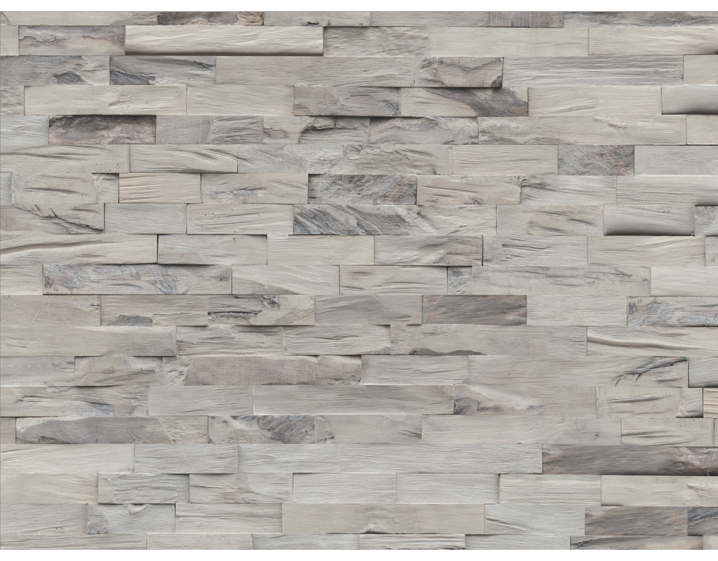 INDO Beachwood Holzwandbelag Gummibaum BWH01SB Sun Bleached 20x610x150mm
