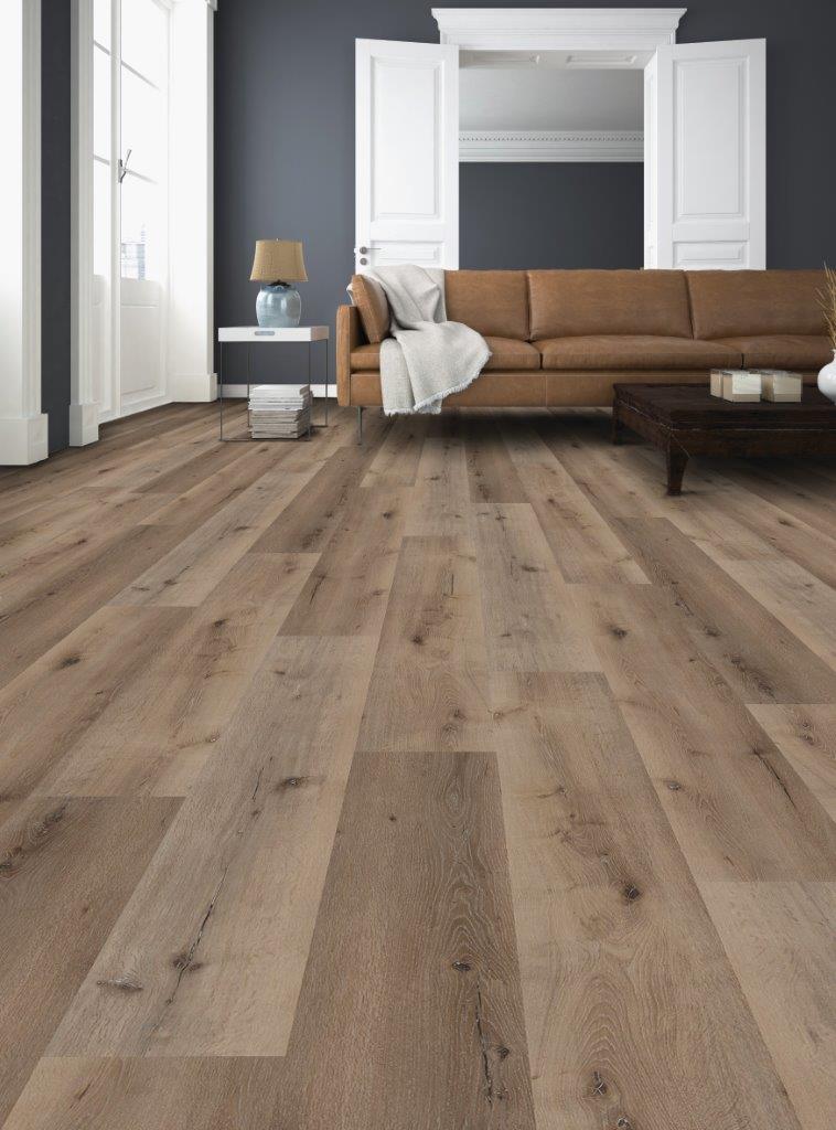 Ziro Vinyl Strong HDF - Vinyl auf HDF-Klick Eiche Gran Canaria Klick-Verlegung - wohnfertig, Kl 23/3