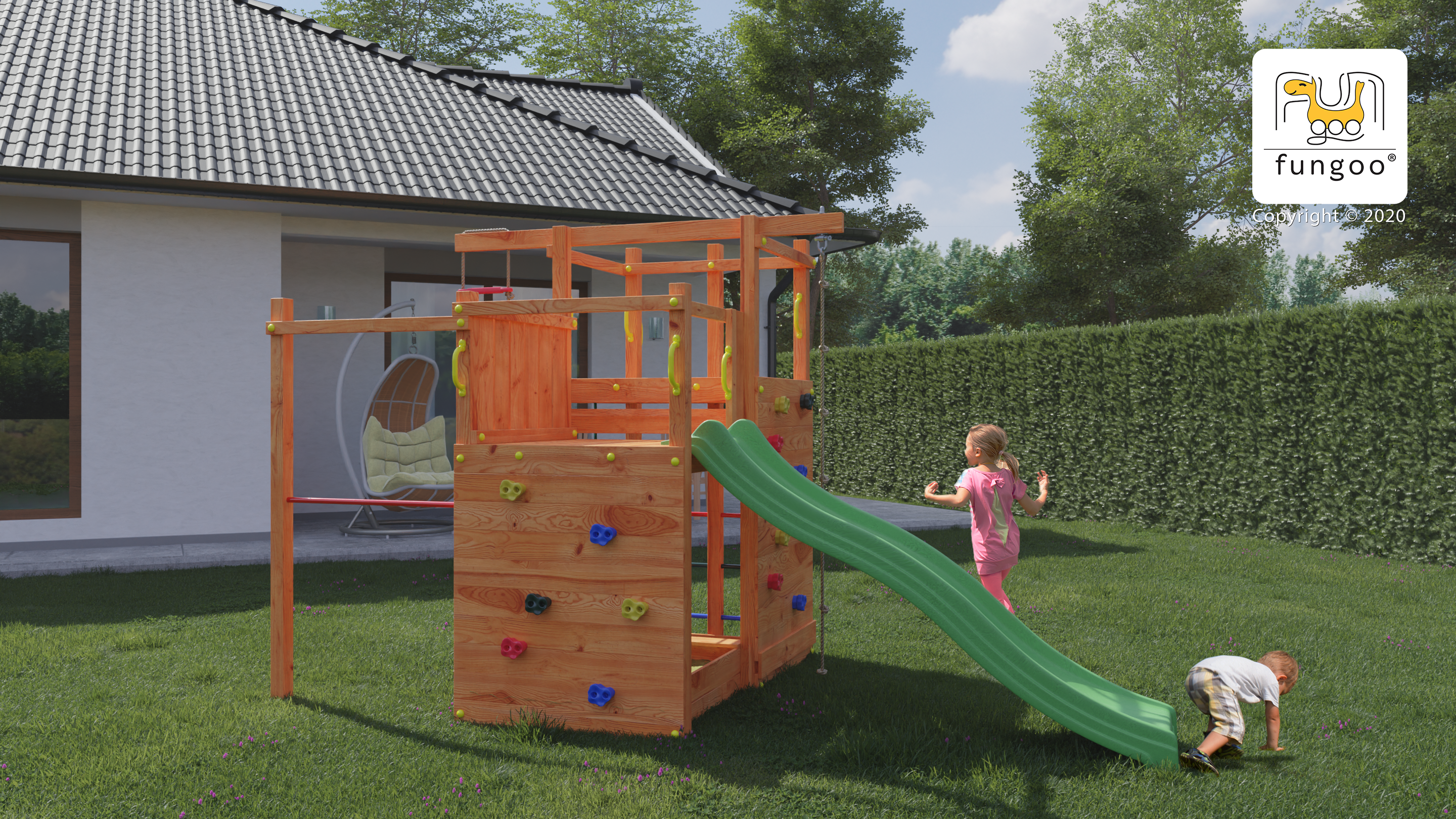 Fungoo Climbing Star 2 mit Rutsche