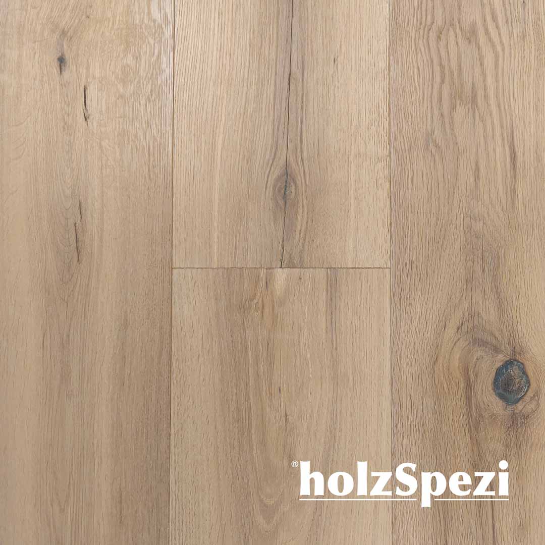 HolzSpezi Fertigparkett Landhausdiele Eiche MAIN -S-,  gebürstet, weiß geölt, clever line