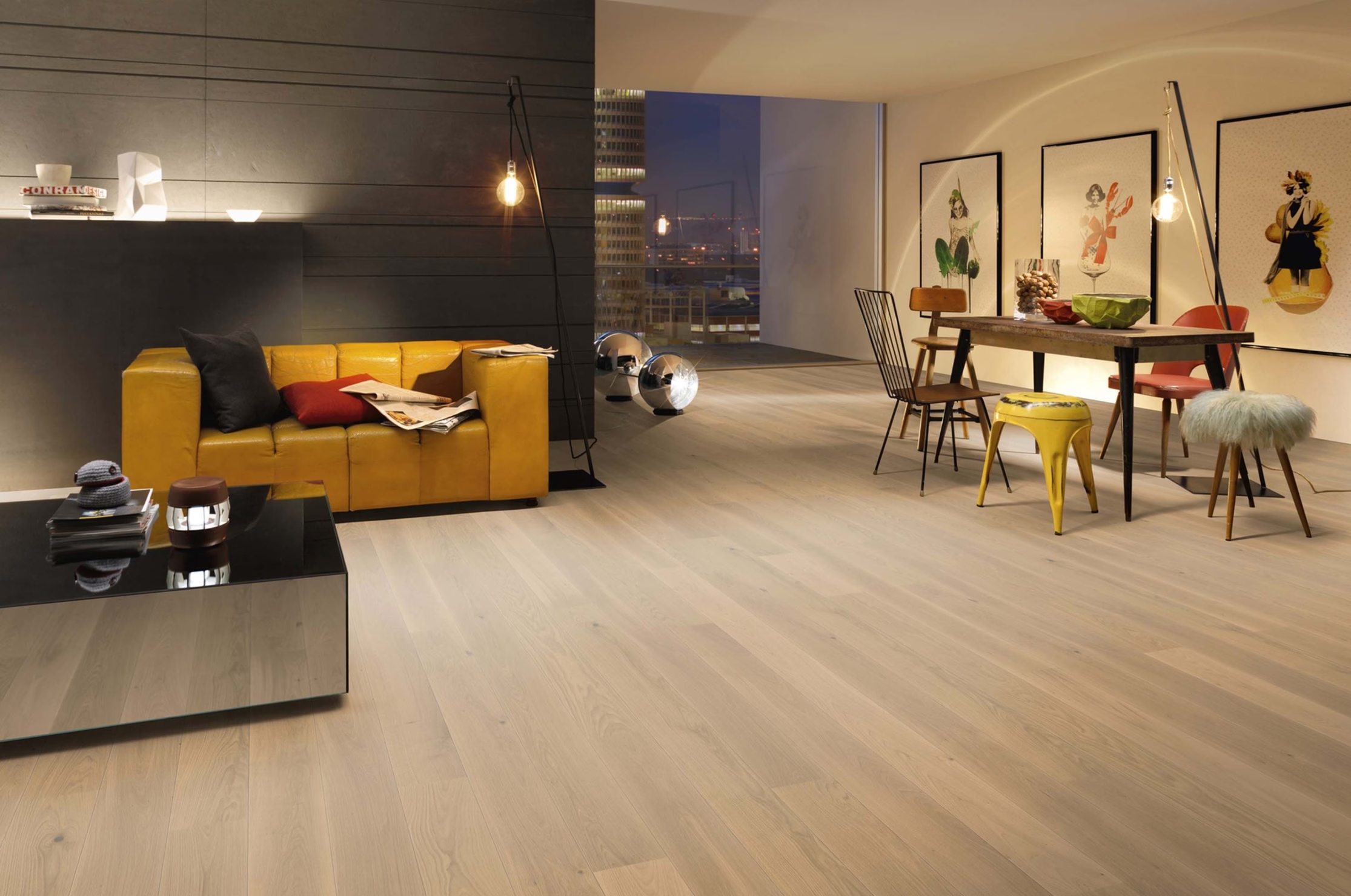 Tilo Puristico Parkett Trend Eiche Sahara, gefast (2V), gebürstet, Balance, Natur geölt