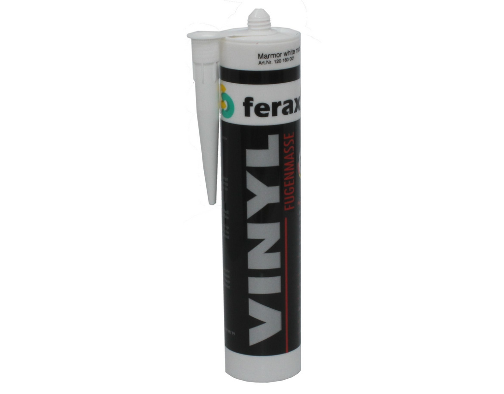 Ferax Laminat-/Vinyl-Fugenmasse Marmor White / Ahorn / Fichte / Esche matt Kartusche 310ml,