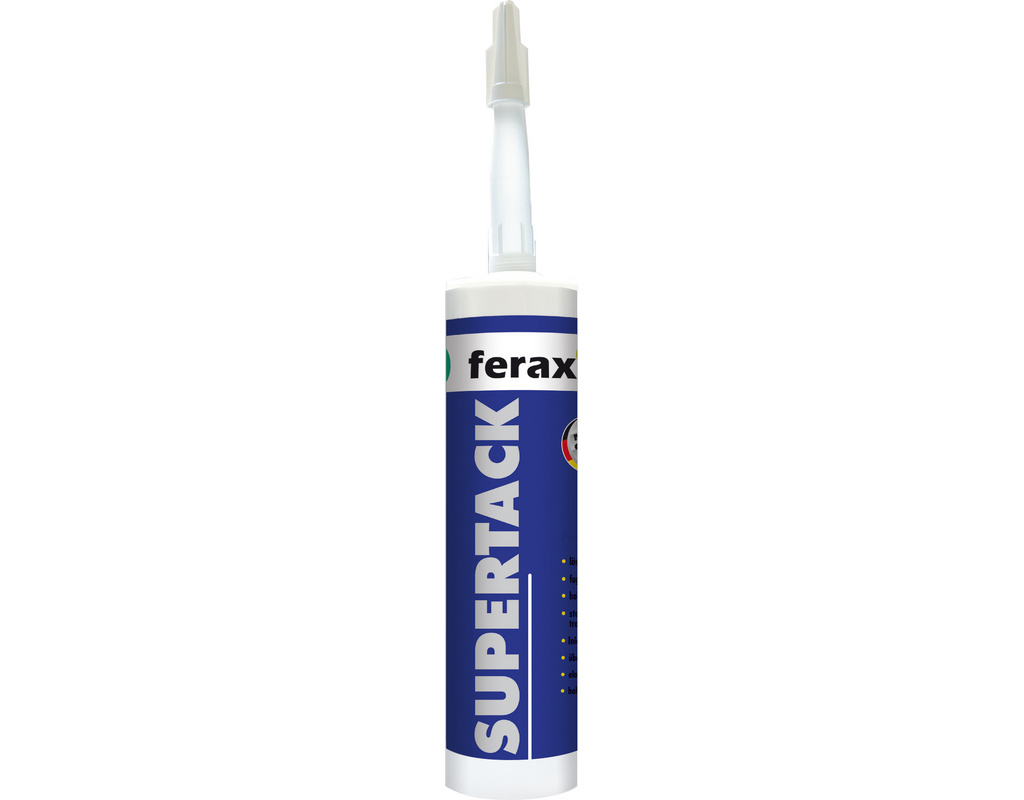 Ferax SUPERTACK MS-Klebstoff, weiss, 290ml 50 SHORE A, 12 Stück/Karton