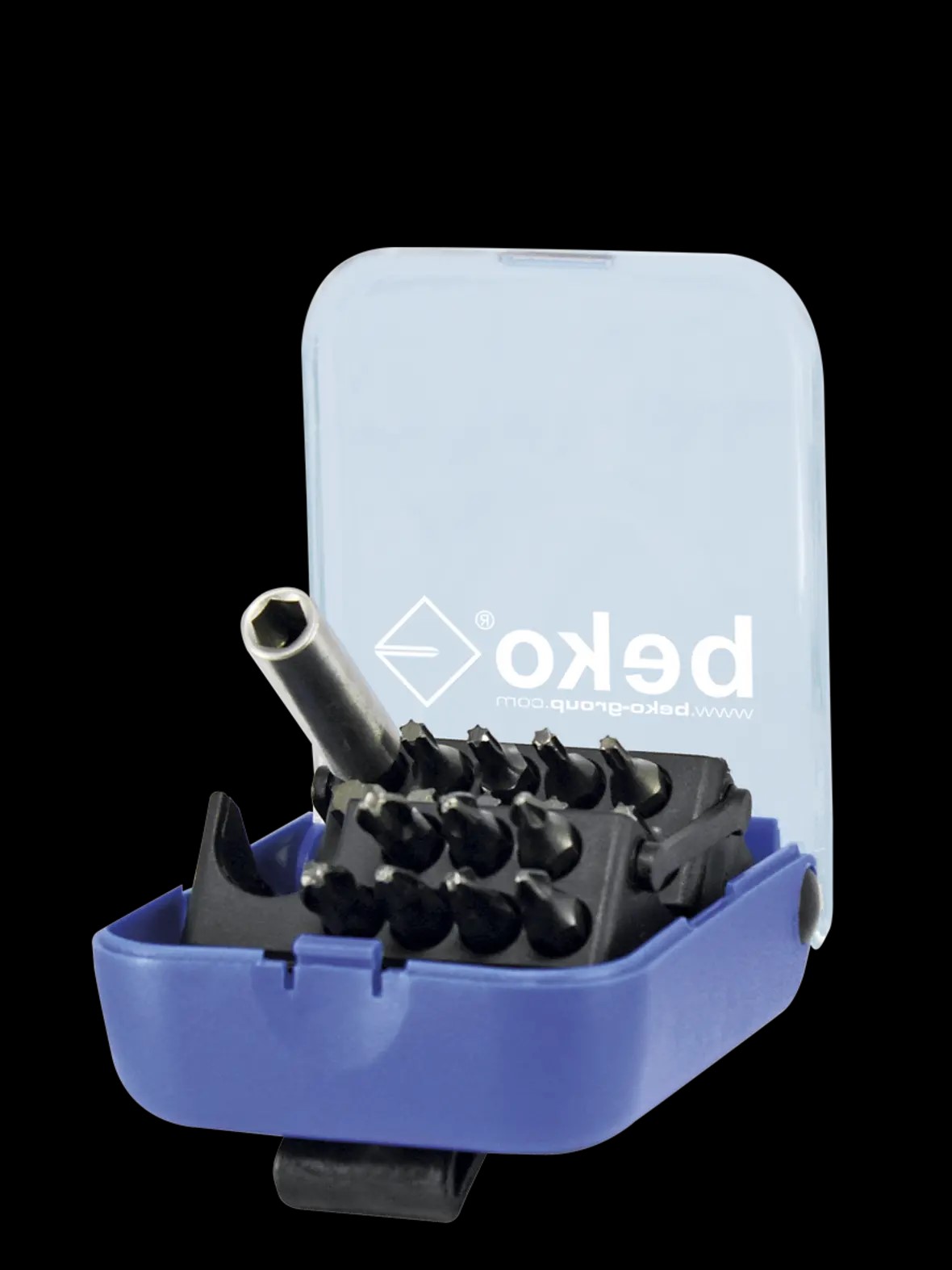Bit-Box 16-tlg.+ Magnet-Bithalter, Bits ¼"-Sechskant 25 mm