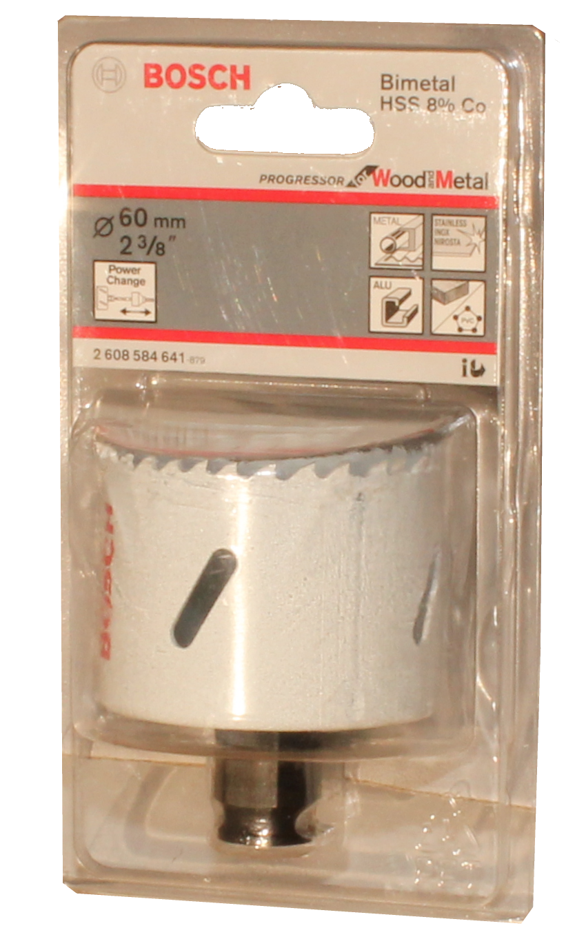 Lochsäge HSS-Bimetall Durchmesser 60 mm VE 1 Stück kartonverpackt