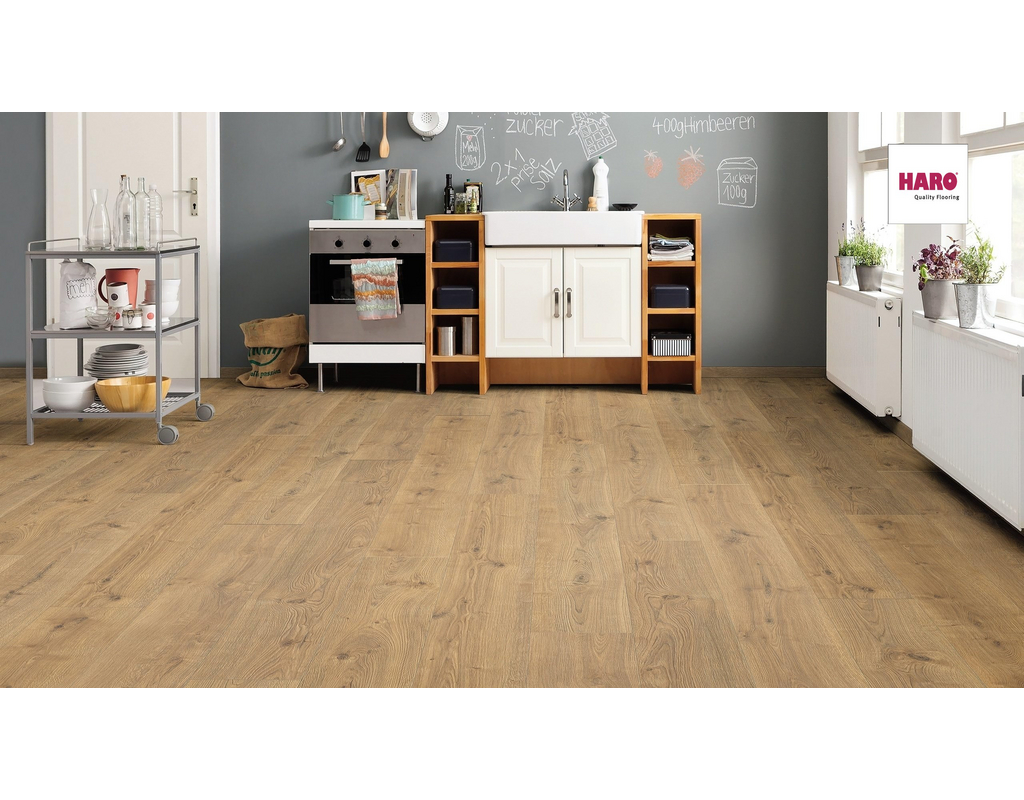 Haro Laminat TRITTY 100 TC Gran Via 4V Eiche Portland natur auth. 2200x243x8mm
