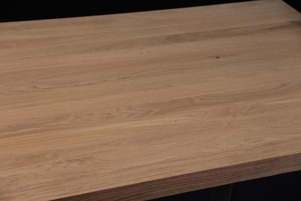 LARBON Massivholzplatte Wildeiche 40 x 3000 x 1210 mm fallend Möbelbauplatte durchgehende Lamelle