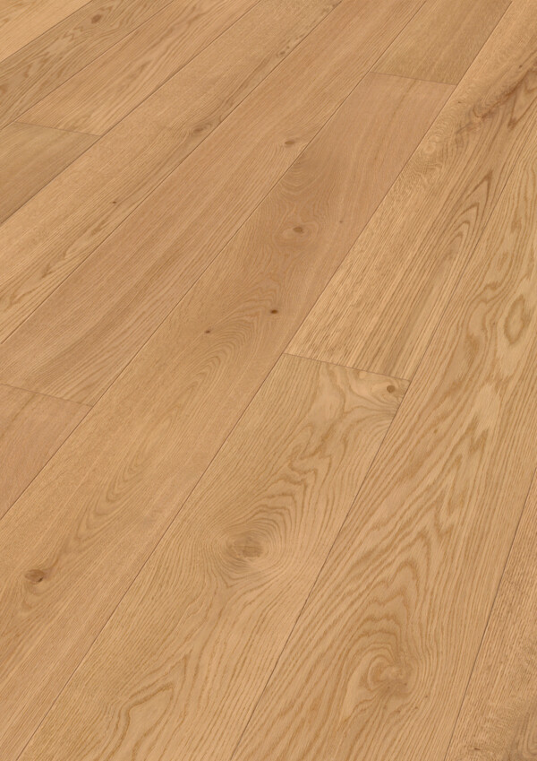 Meister Lindura - Holzboden HD 400 ultramattlackiert - 8936 - Eiche lebhaft pure,Breite 205 mm-