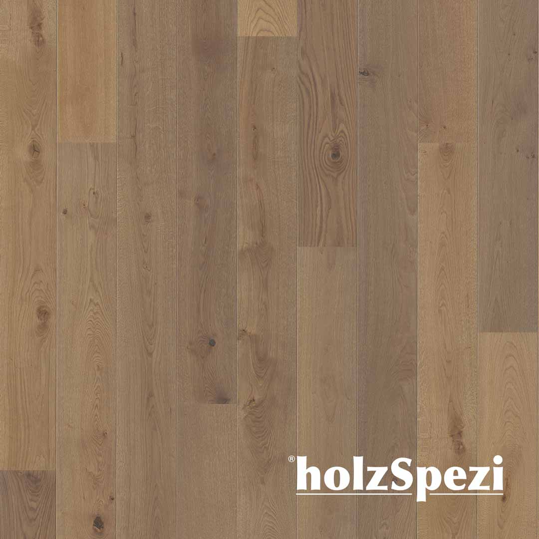 HolzSpezi Fertigparkett Landhausdiele Eiche LECH, gebürstet, samtbraun geölt, Comfort line