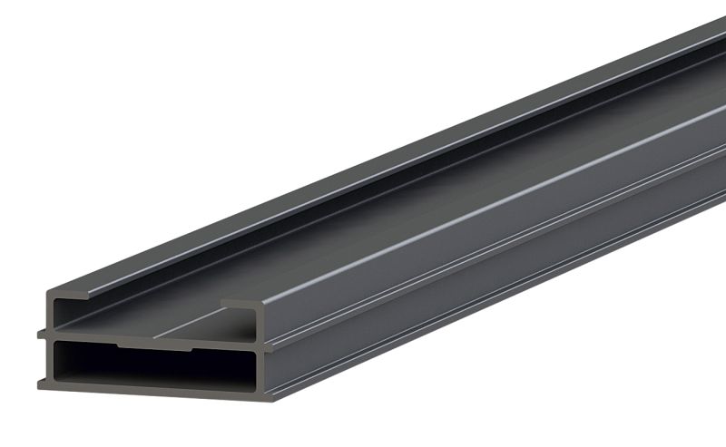 Ferax TUKON-Alu-Basischiene 2,40 m flach, 26 mm Höhe, pressblank