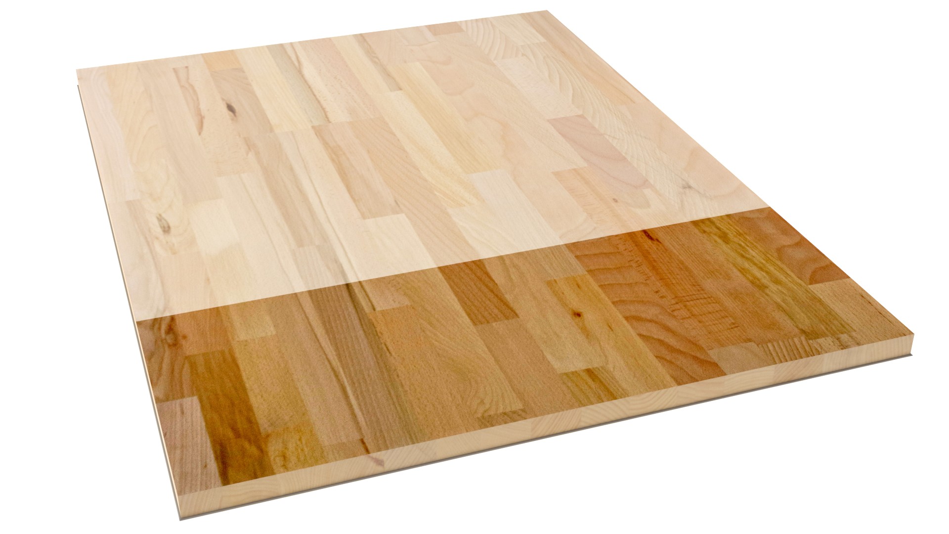 LARBON Massivholzplatte Kernbuche 45x5000x700 mm Buche gedämpft keilgezinkt Kern/C Qualität