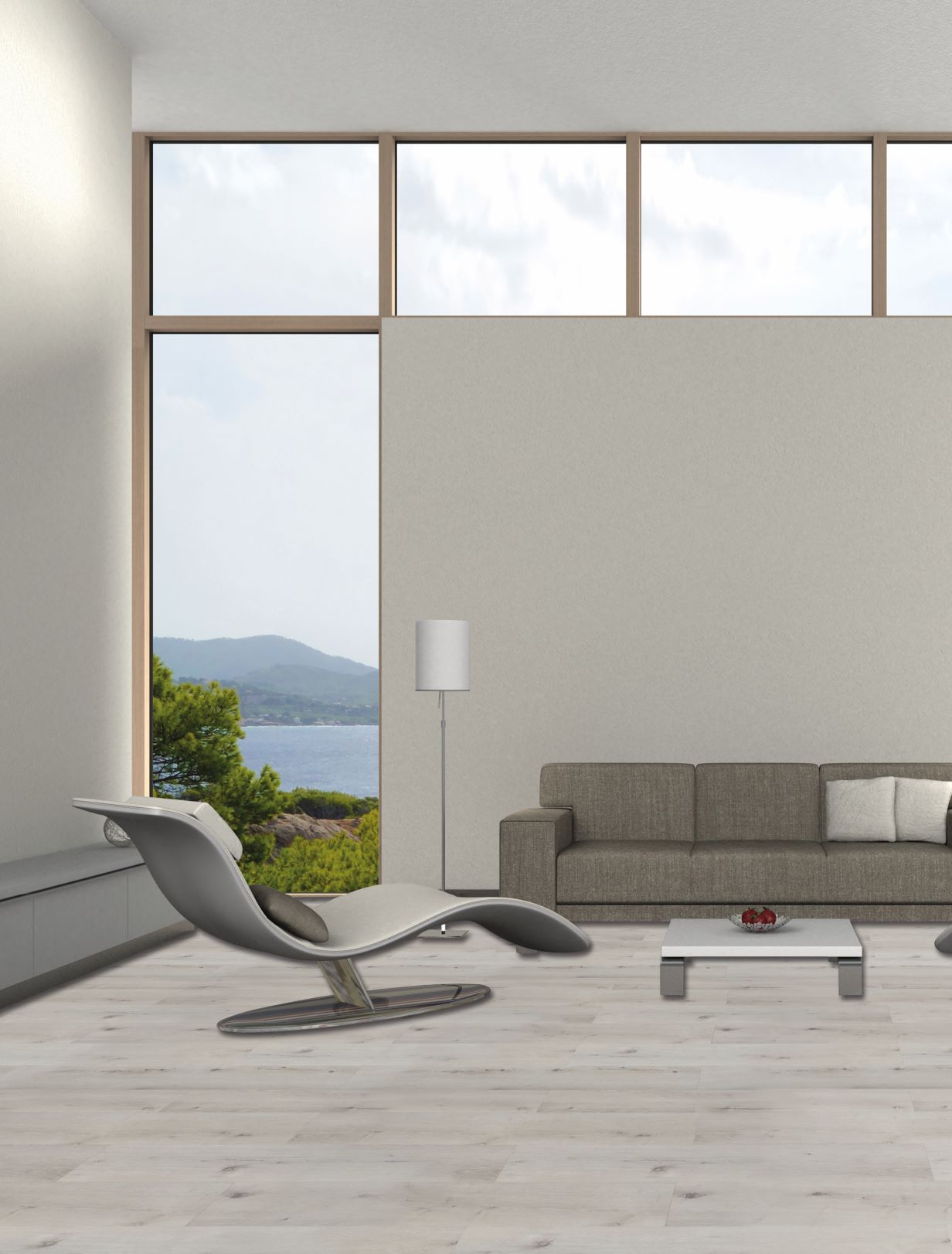 Mefo Floor SPC Hybrid Design Floor Wood Line XL Opal ultramatt