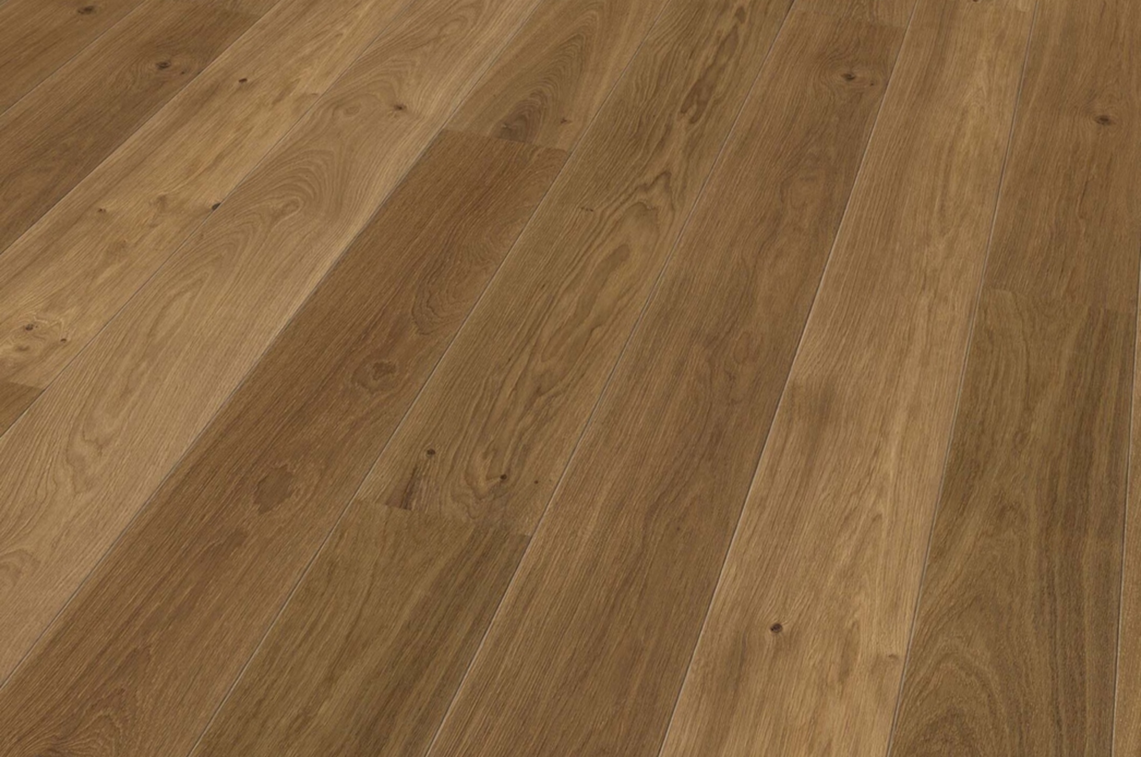 Tilo Puristico Parkett Trend Eiche Caramel, gefast (2V), gebürstet, Balance, thermobehandelt, Natur