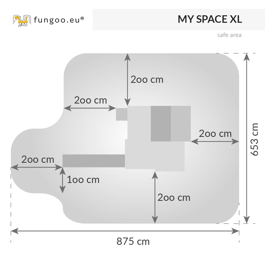Fungoo My Space XL Spielhaus / teakfarben imprägniert