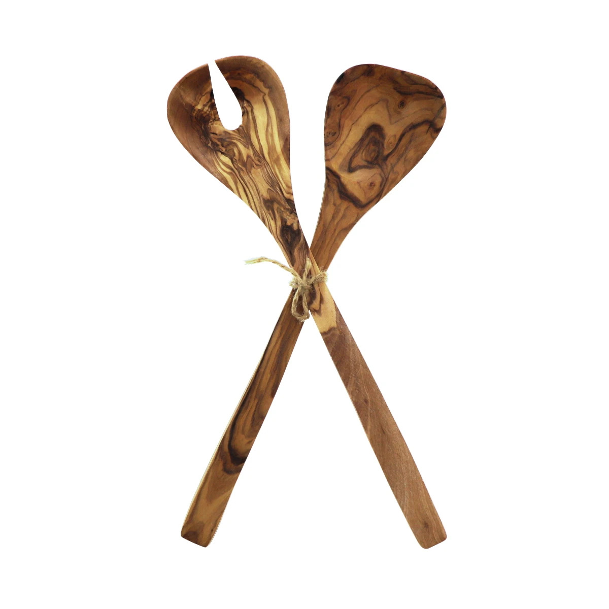 Salatbesteck Olivenholz 31 cm