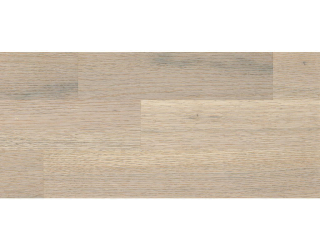 Ziro HOLZLOC Holz-Fertigparkett, 3-Stab Donaueiche rustikal, weiß lackiert 2200x192x14mm