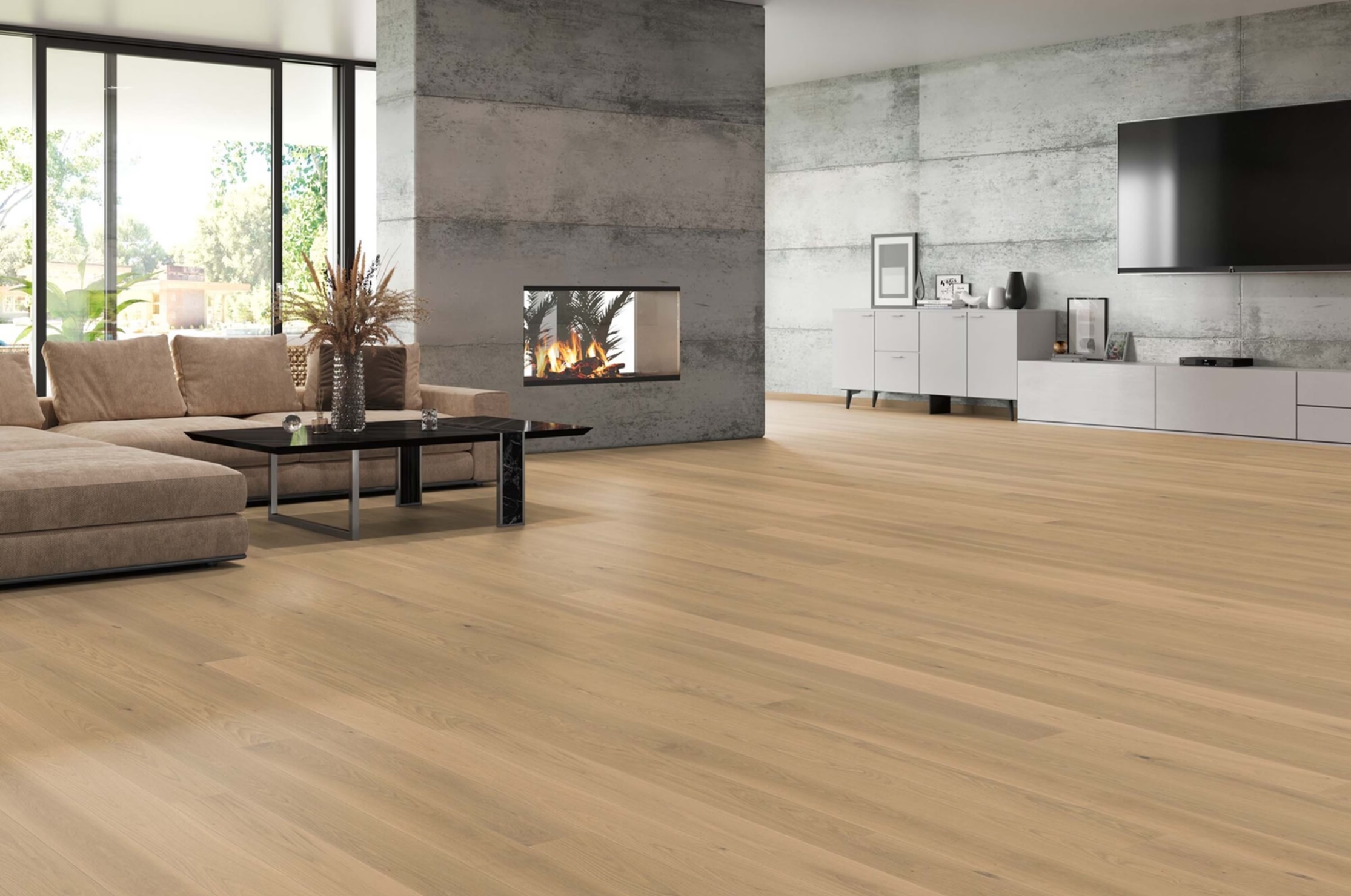 Tilo Puristico Parkett Trend Eiche Sahara, gefast (2V), gebürstet, Balance, Natur geölt