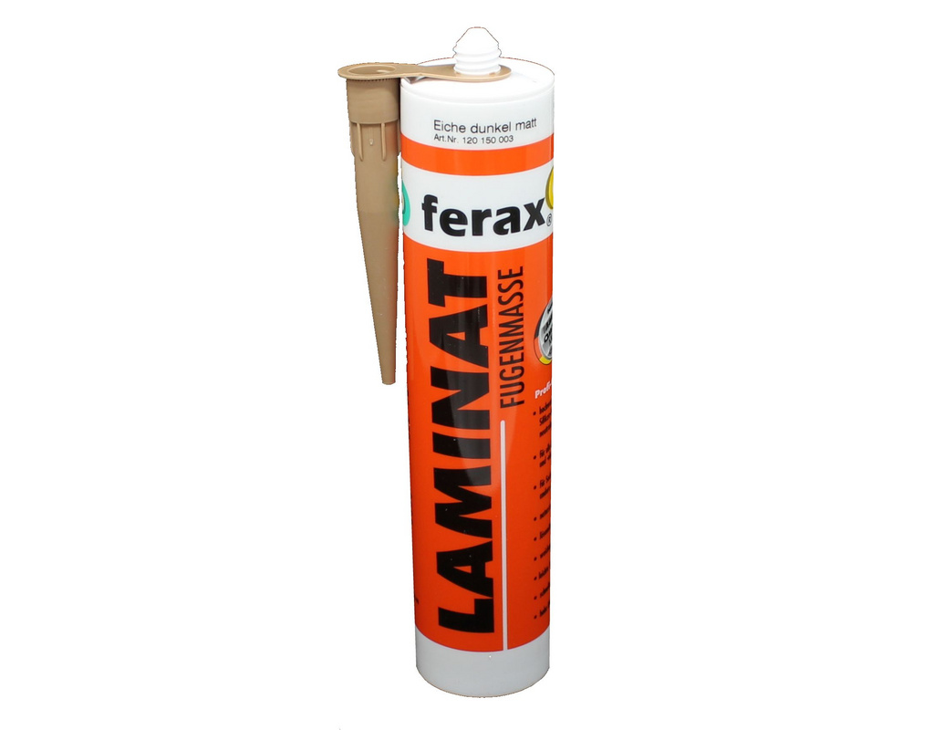 Ferax Laminat-/VinylFugenmasse Eiche dunkel, Kastanie gekalkt matt Kartusche 310ml,