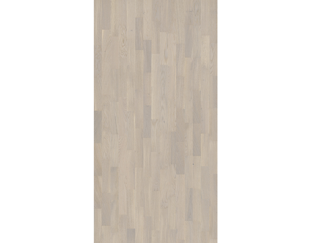 Ziro HOLZLOC Holz-Fertigparkett, 3-Stab Eiche rustikal, gebürstet weiß geölt 2200x192x14mm