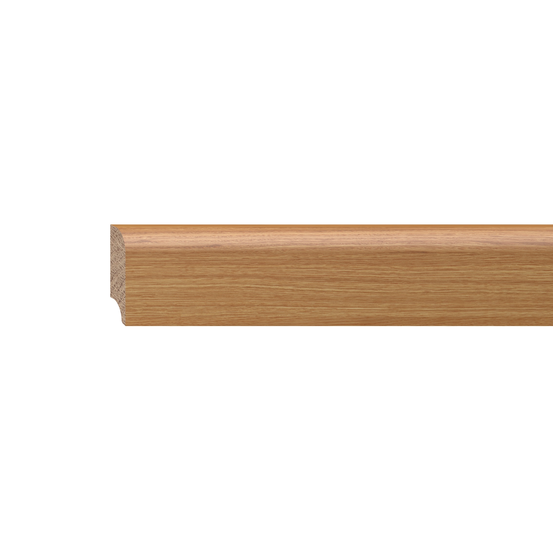 Mefo Sockelleiste Eiche astig massiv, farblos geölt 20 x 60 mm