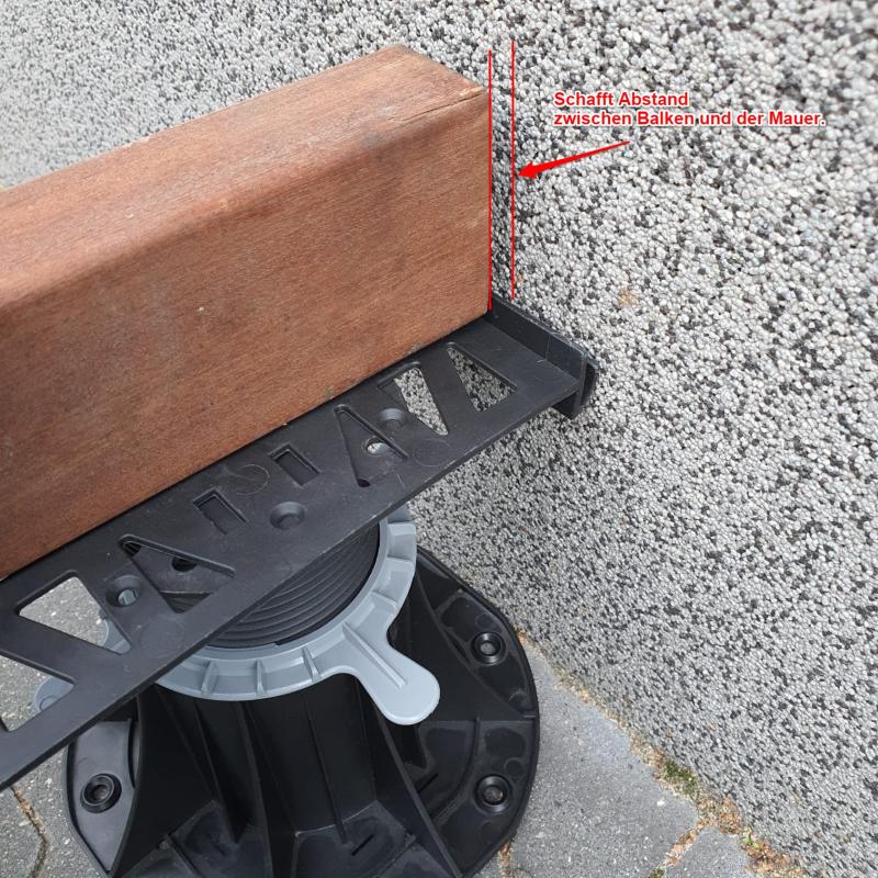 Abstandsclip zwischen UK & Bauteilen