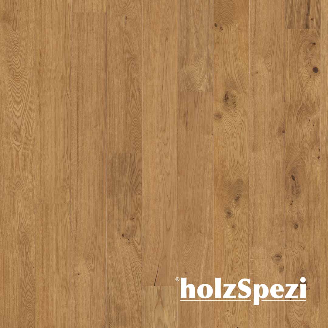 HolzSpezi Fertigparkett Landhausdiele Eiche LIPPE, gebürstet, matt lackiert, comfort line