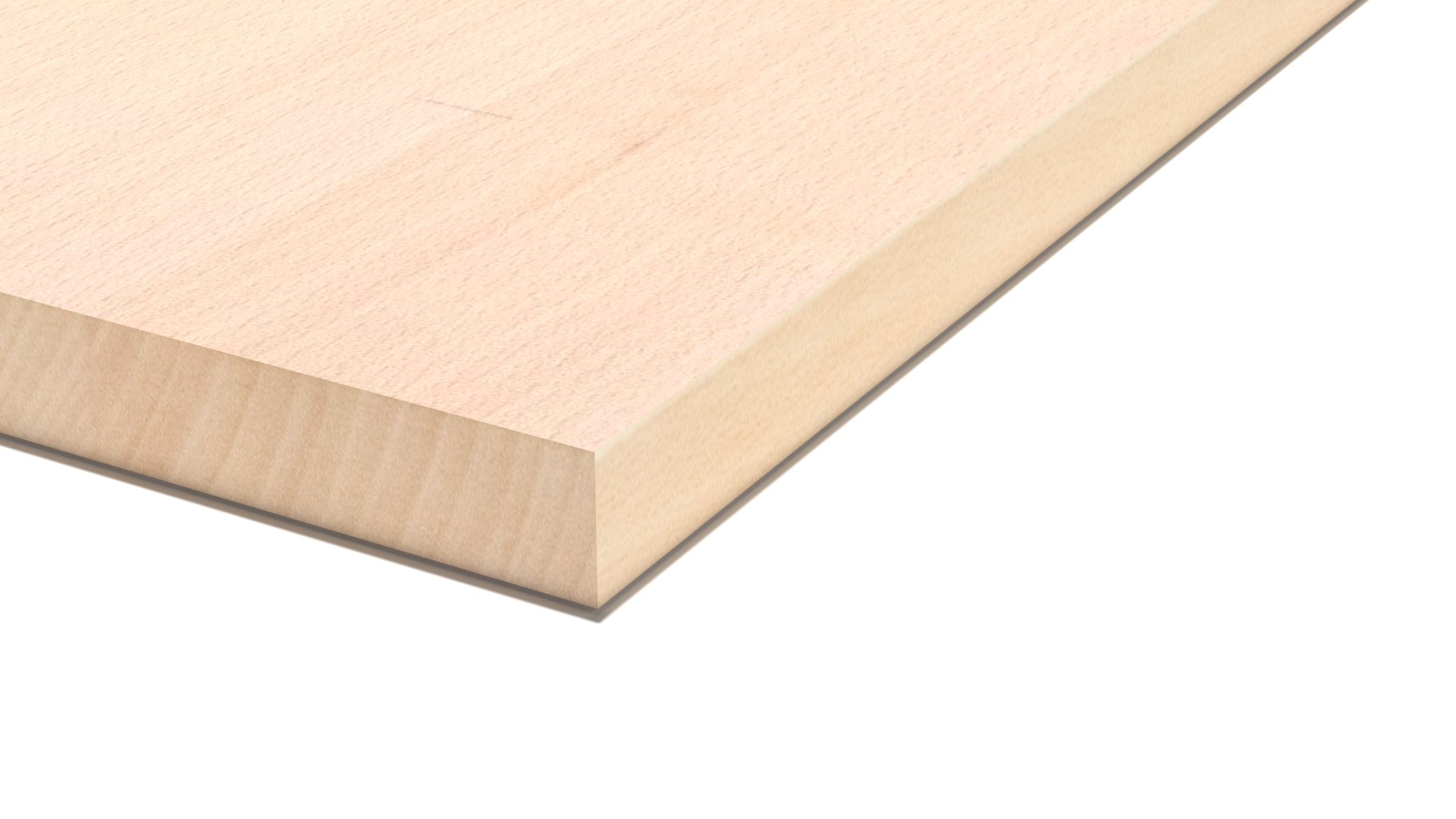 LARBON Treppenstufenplatte Buche 40x1000x650 mm Massivholzplatte durchgehende Lamelle A/B Qualität