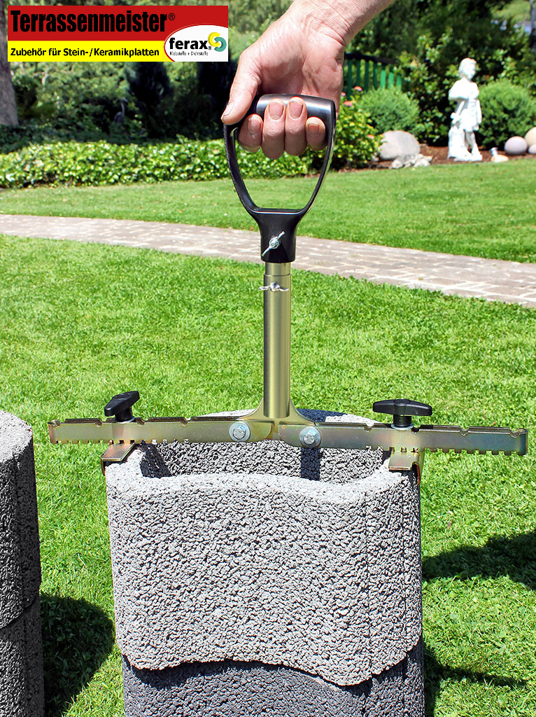 Ferax Plattenheber Profi Verstellbar 20 - 62 cm Rasterung in 1cm