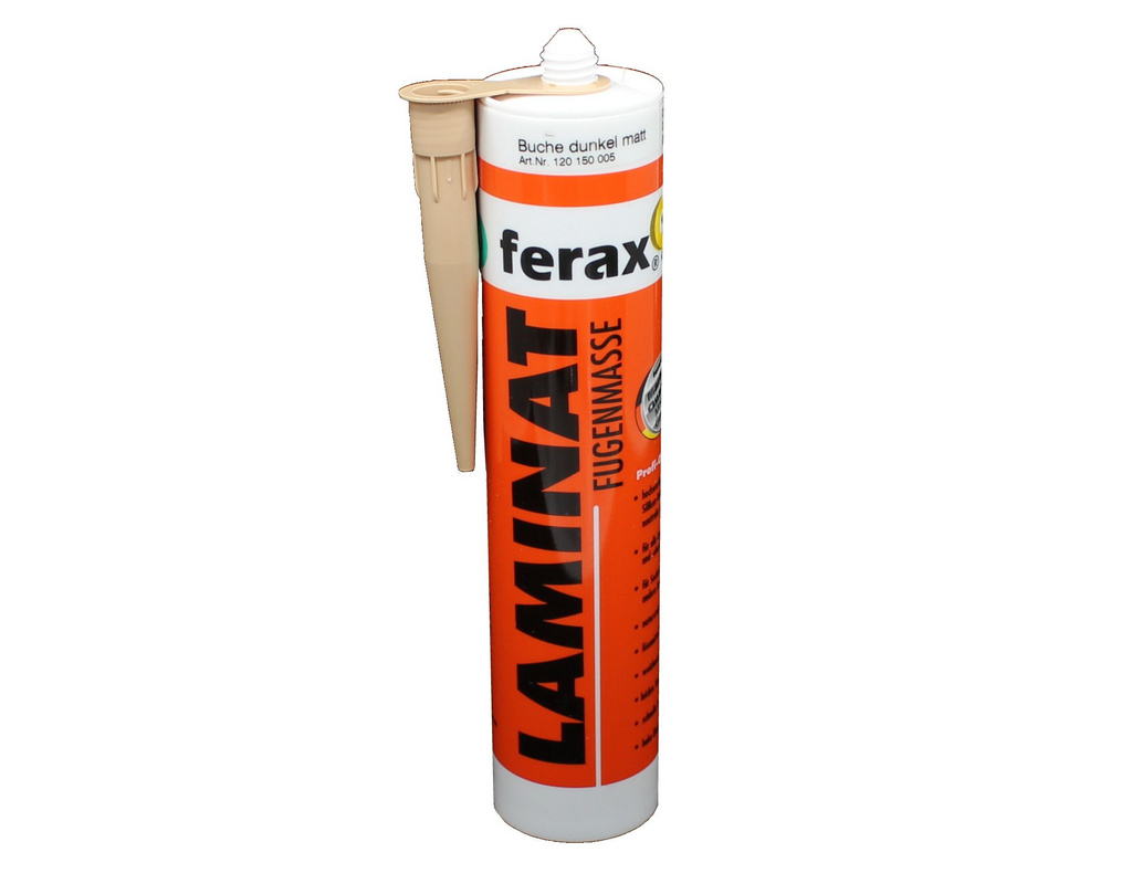 Ferax Laminat-/VinylFugenmasse Buche dunkel, Fichte sägerau matt Kartusche 310ml,