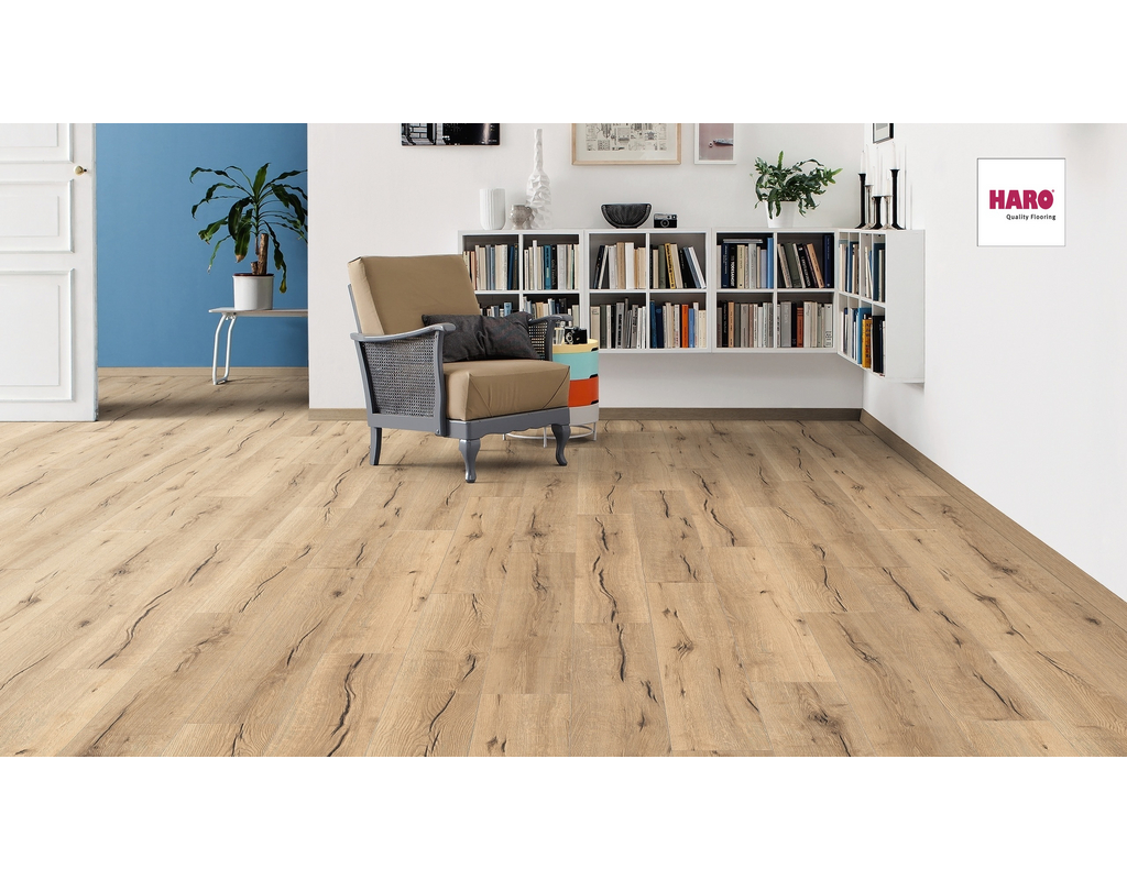 Haro Laminat TRITTY 100 TC LA 4V Eiche italica creme auth. 1282x193x8mm