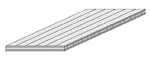 LARBON 3-S-Platte Eiche 3S DL 5-10-5 A/B foliert FSC 20x2500x1250