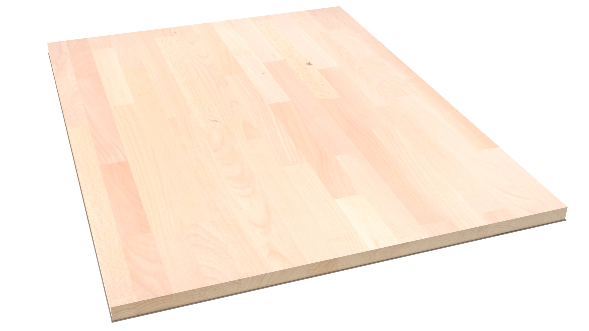 LARBON Massivholzplatte Buche 26 mm foliert gedämpft keilgezinkt Qualität A/B