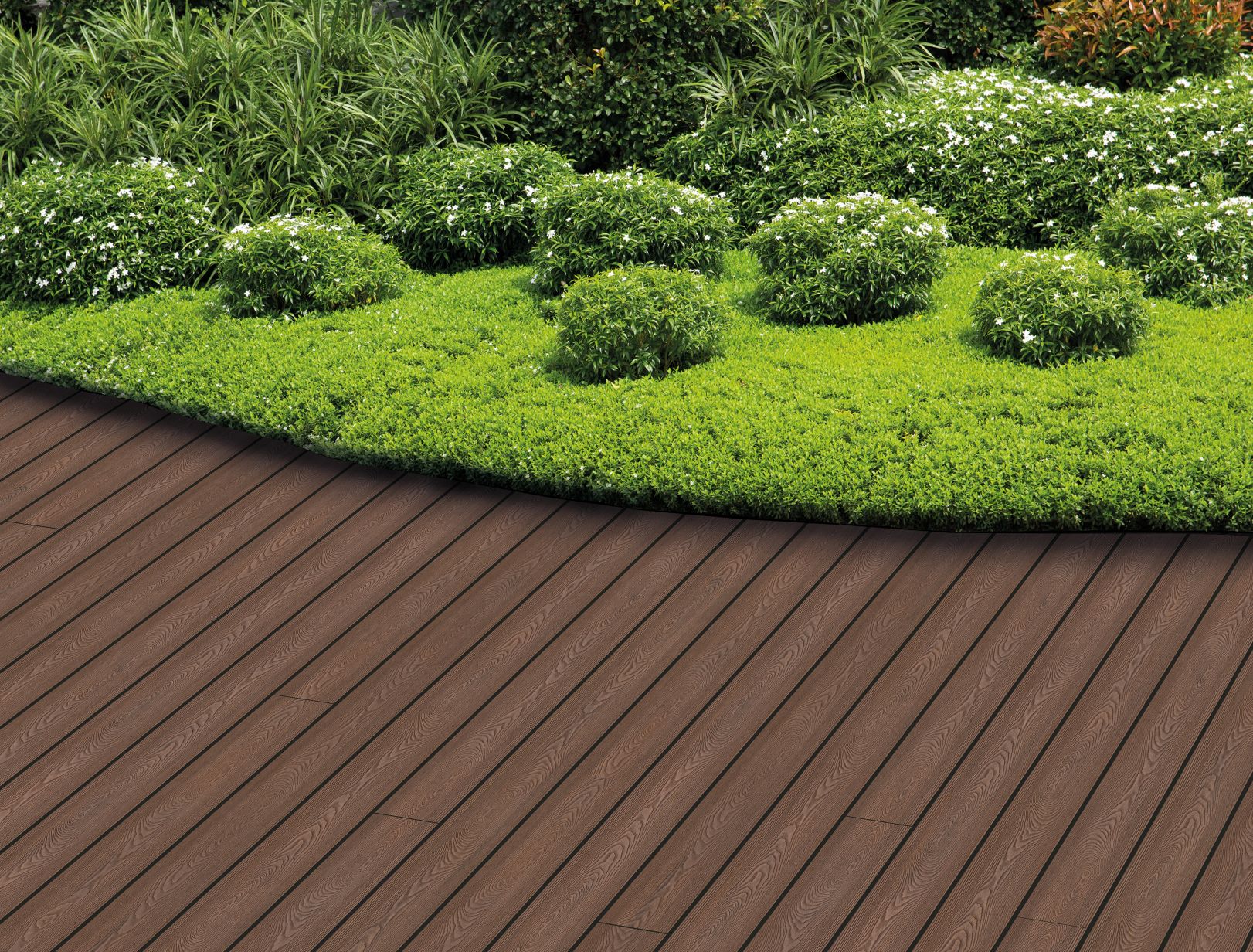 Mefo Terrassendiele WPC massiv Thermoeiche (Optik) 22 x 143 mm