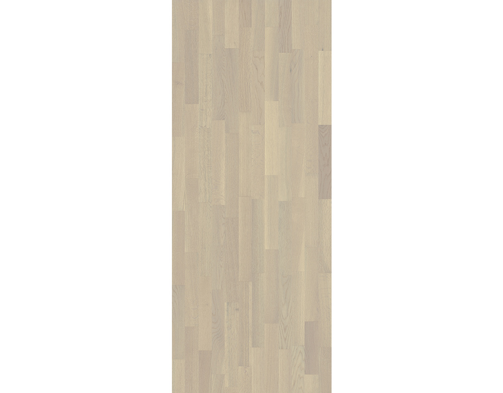 Ziro HOLZLOC Holz-Fertigparkett, 3-Stab Donaueiche rustikal, weiß lackiert 2200x192x14mm