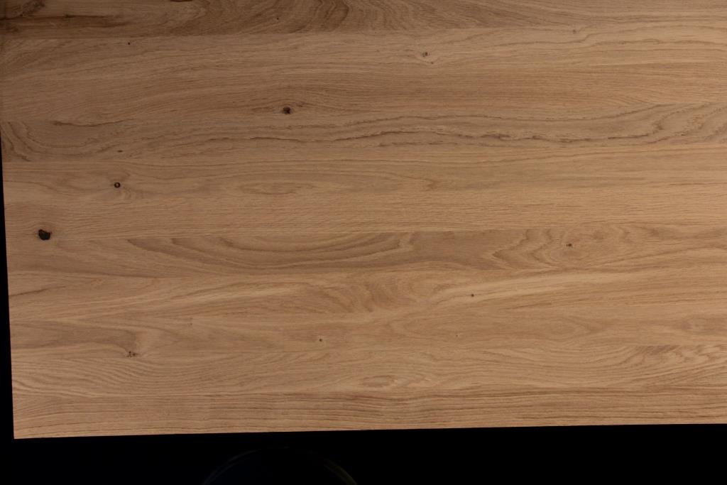 LARBON Massivholzplatte Wildeiche 40 x 3000 x 1210 mm fallend Möbelbauplatte durchgehende Lamelle