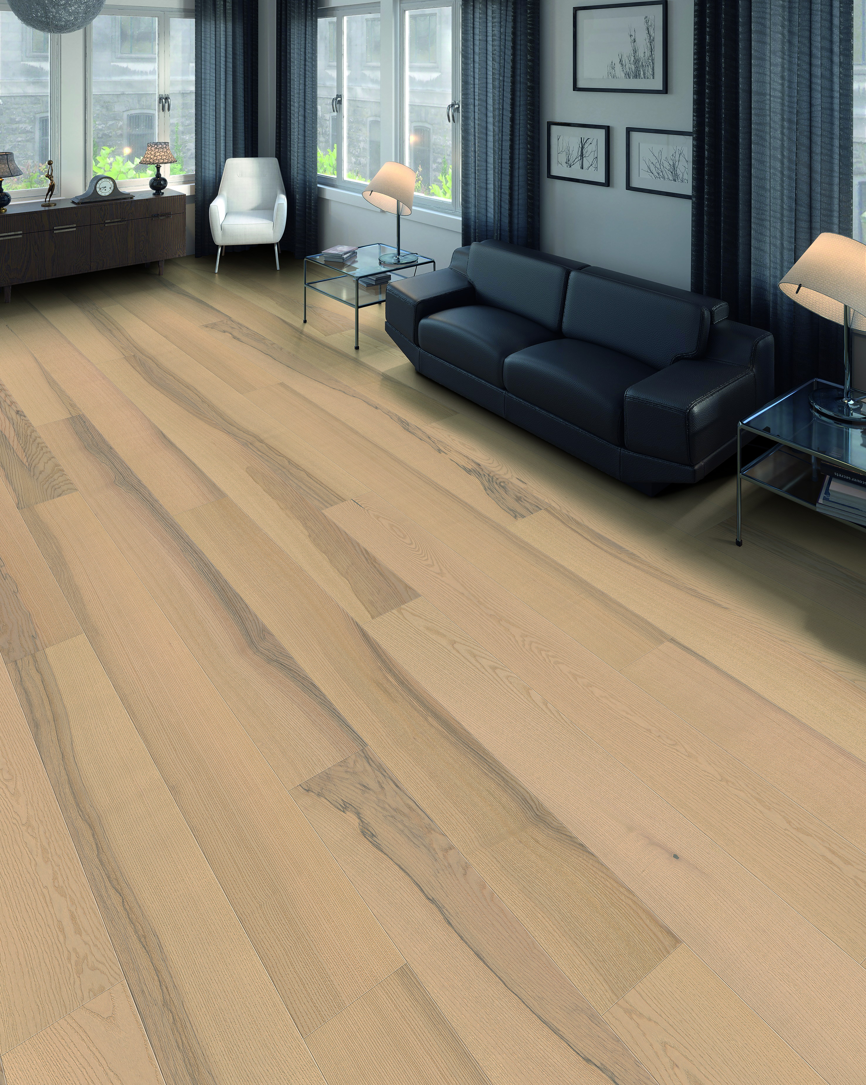 holzSpezi-Edition by HARO Landhausdiele Esche Sims pastellcreme, gebü matt versieg, viers. gef.