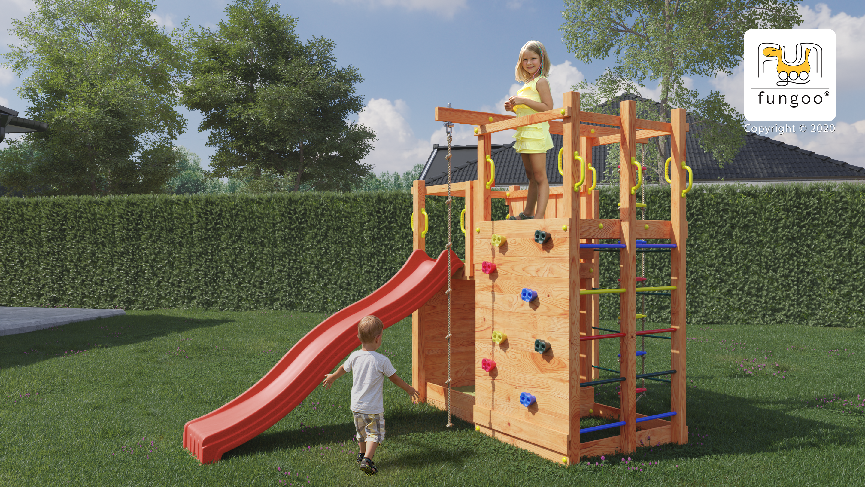 Fungoo Climbing Star 2 mit Rutsche