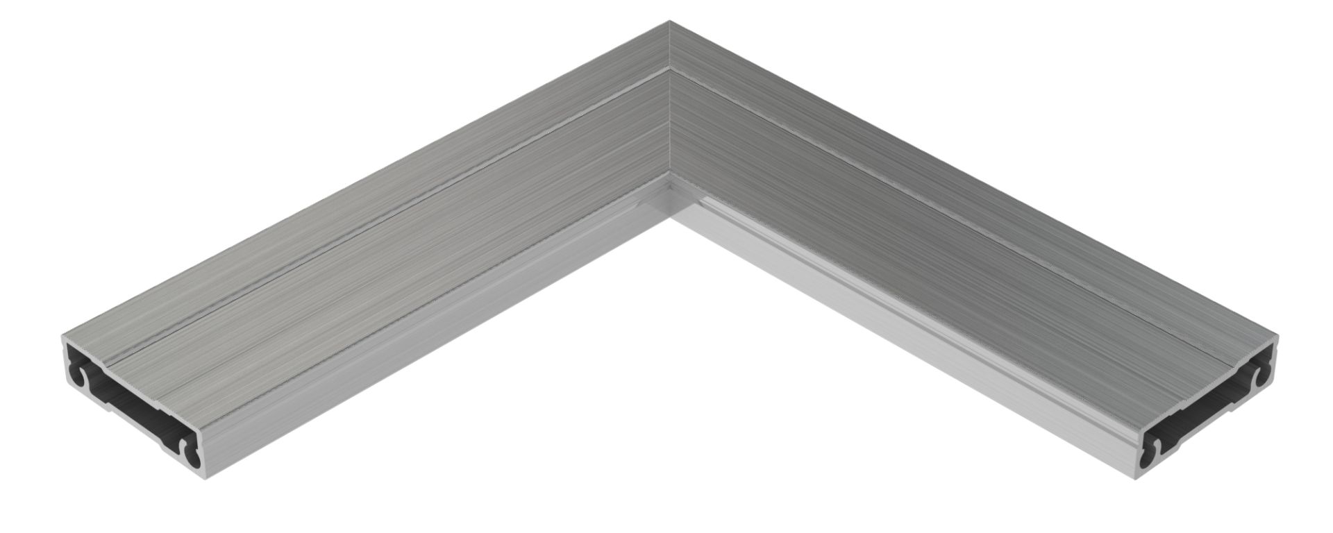 Ferax Eckverbinder für TUKON-Alu-Systemschienen flach, für 26 mm Profile