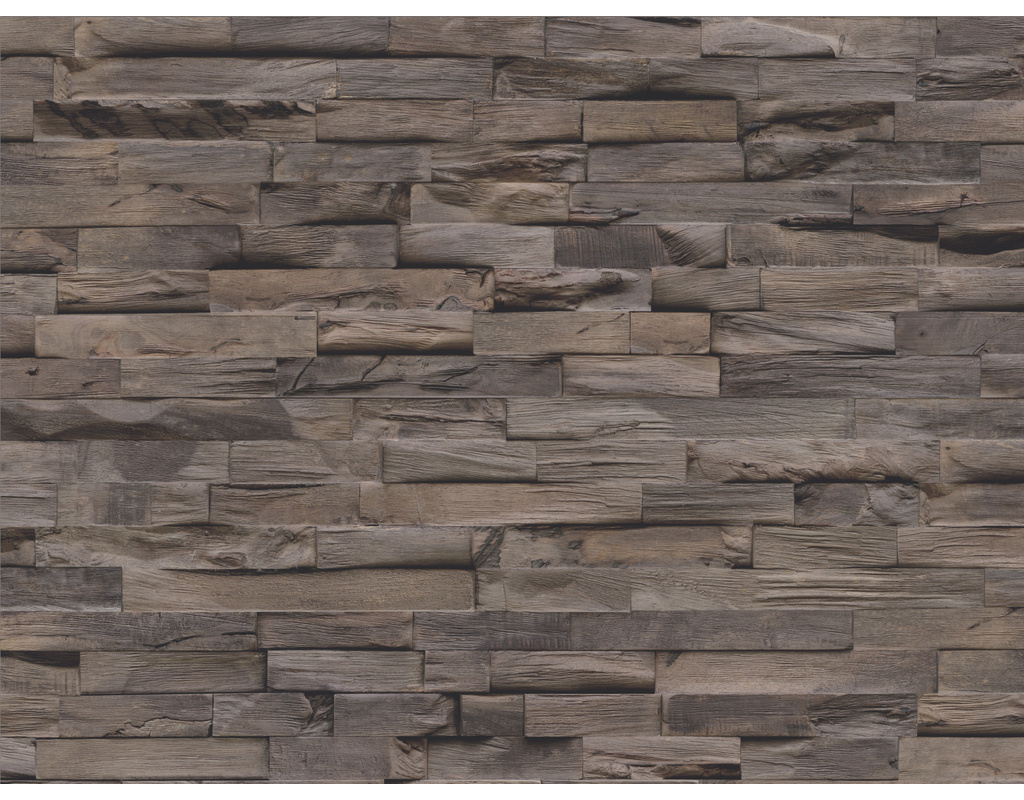 INDO Beachwood Holzwandbelag Gummibaum BWH04CO Coffee 20x610x150mm
