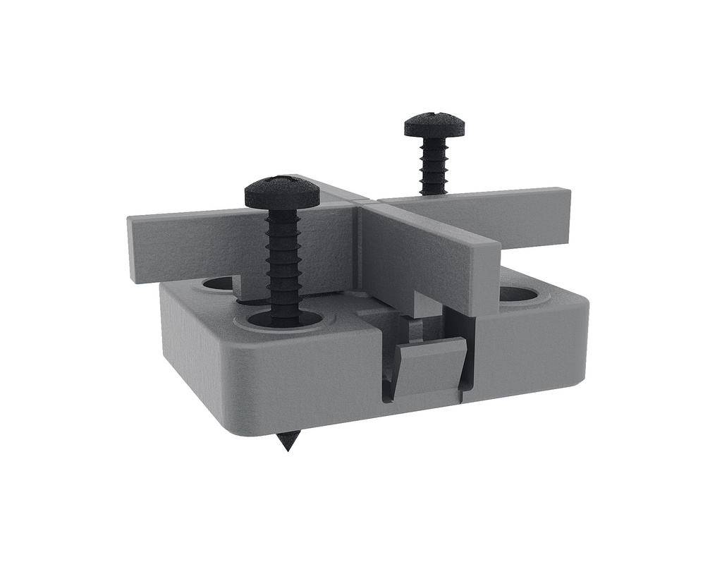 Ferax Terrassenmeister Alu-System Tukon Clip 50 Stück, inkl. 100 Bohrschrauben A2 4,0