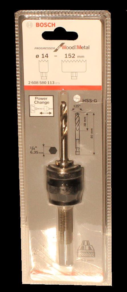 Adapter für Lochsäge 30 und 60 mm   Stück kartonverpackt