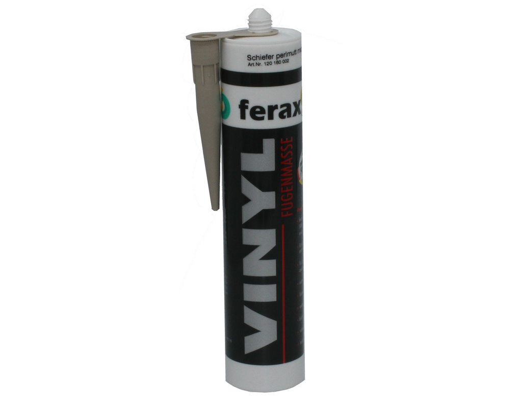 Ferax Laminat-/Vinyl-Fugenmasse Schiefer Perlmutt / Juragelb matt Kartusche 310ml,