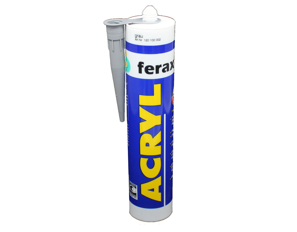 Ferax Acryl-Dichtstoff, grau Kartusche 310 ml,