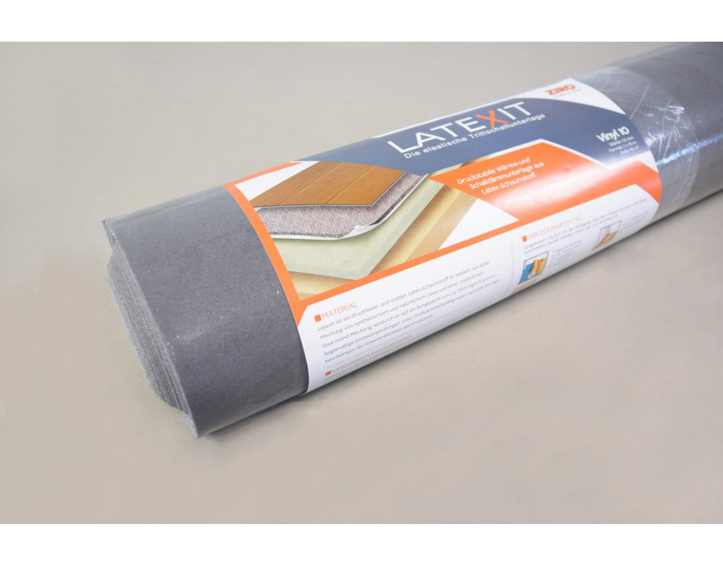 Ziro Latex-Schaumstoff Dämmunterlage BIO-Latexit 1000 Vinyl - 10qm 10000x1000x1,5mm