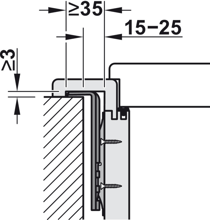 Zargenbefestiger Häfele Startec Frame Fix