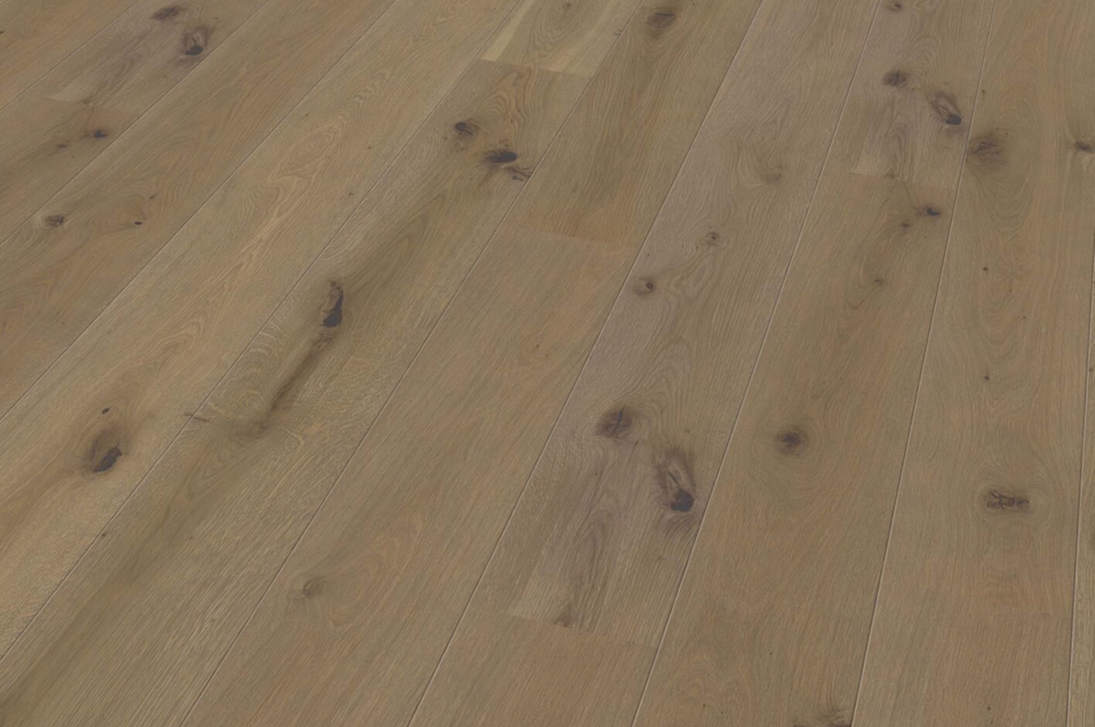 Tilo Rustico Trend Parkett Eiche Sahara, gefast (2V), gebürstet, Intens, Natur geölt