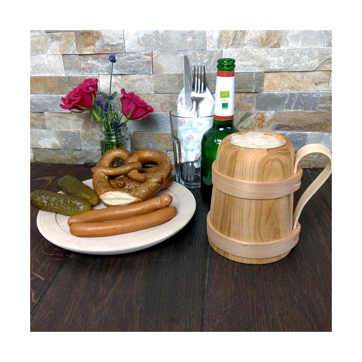 Bierkrug Römer Eichenholz & Süßkirsche 0,5 Liter