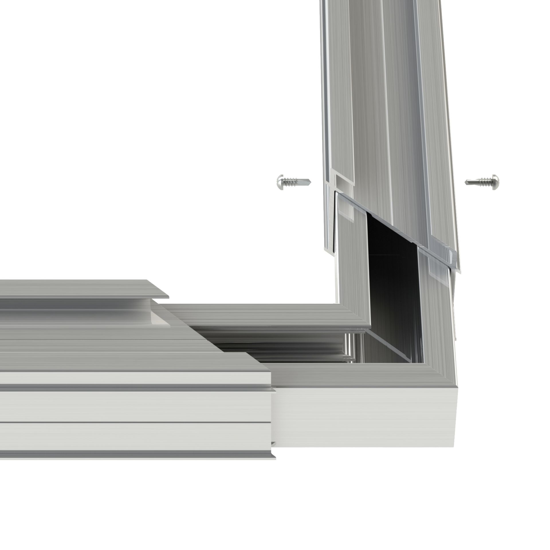 Ferax Eckverbinder für TUKON-Alu-Systemschienen, für 50 mm Profile